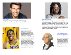 Celebrities with Dyslexia