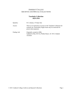 Collections and Finding Aids