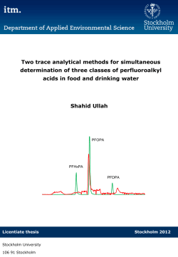 Two trace analytical methods for simultaneous determination