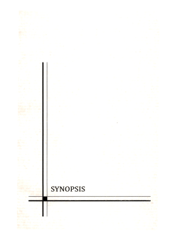 synopsis - Shodhganga