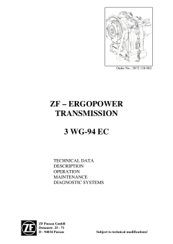 ZF &ndash; ERGOPOWER TRANSMISSION 3 WG