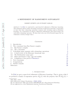 A REFINEMENT OF RASMUSSEN`S S