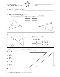 1) What does CPCTC stand for? 2) ∆HEY is congruent to ∆MAN by