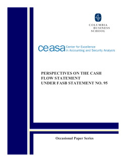 perspectives on the cash flow statement under