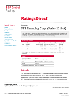 PFS Financing Corp. (Series 2017-A)