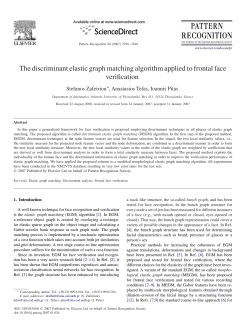 The discriminant elastic graph matching algorithm applied to frontal