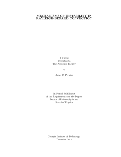 mechanisms of instability in rayleigh-b&eacute;nard convection