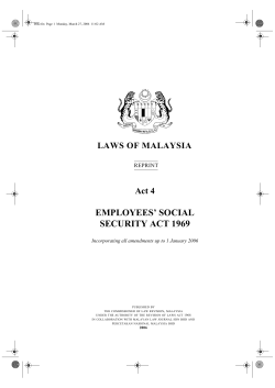 Act 4 EMPLOYEES` SOCIAL SECURITY ACT 1969