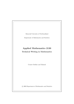 The entire Manual - Faculty of Science