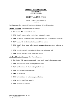 spanish intermediate i essential unit 3 (e03)