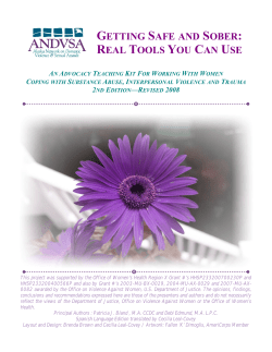 Getting Safe and Sober: Real Tools You Can Use