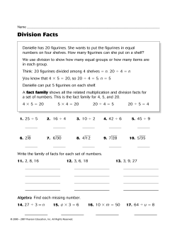 Division Facts