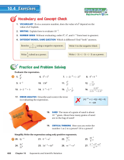 Exercises 10.4