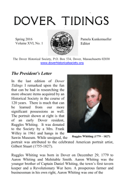 the Spring 2016 Dover Tidings
