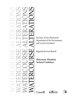 Watercourse Alterations Technical Guidelines