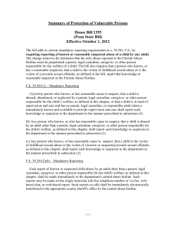 House Bill 1355 - Office of Youth Conference Services