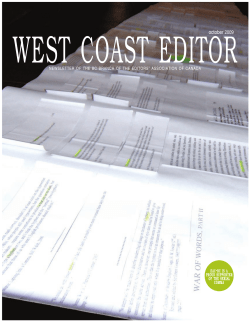 october 2009 - Editors` Association of Canada