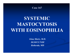 SYSTEMIC MASTOCYTOSIS WITH EOSINOPHILIA
