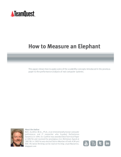 How to Measure an Elephant