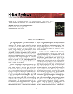 Filming the Mexican Revolution - H-Net