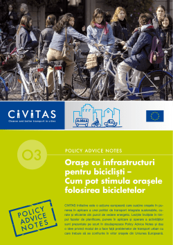 Oraşe cu infrastructuri pentru biciclişti – Cum pot