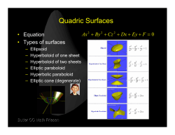 Quadric Surfaces