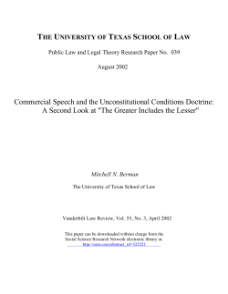 The Greater Includes the Lesser - Penn Law: Legal Scholarship