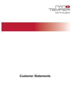 Customer Statements