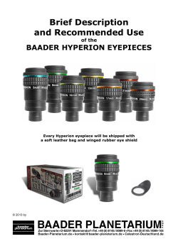 Brief Description and Recommended Use