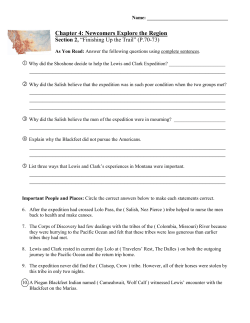 Section 2, &ldquo;Lewis and Clark Explore the Louisiana Purchase&rdquo; (P
