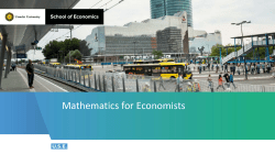 Mathematics for Economists