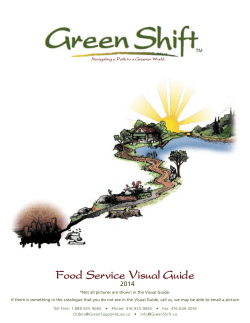 Food Service Visual Guide