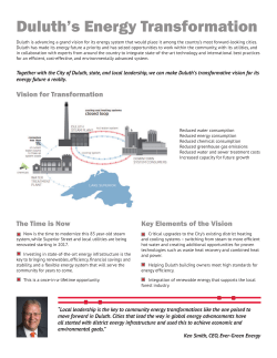 Duluth`s Energy Transformation