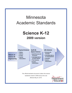 Science K12 Standards