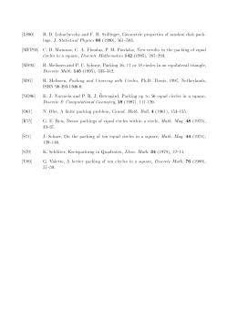 Hard disks pack easier - Electronic Colloquium on Computational