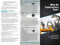 Why Do Contractors Fail? - Surety Association of America