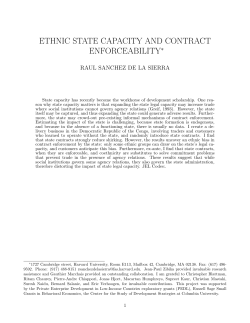 ethnic state capacity and contract enforceability