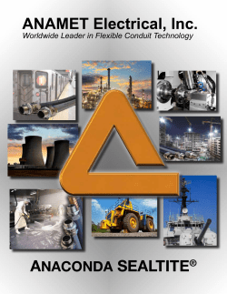2016 catalog - ANAMET Electrical, Inc.
