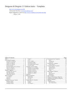 3.5 Index - Templates