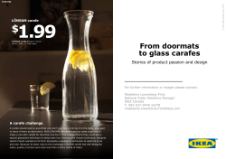 From doormats to glass carafes