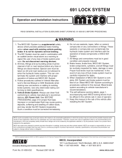 MICO 691 Lock System