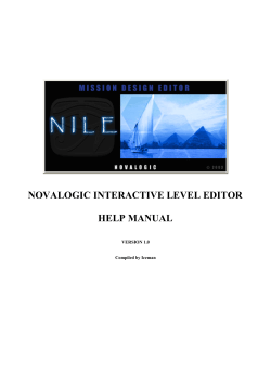 novalogic interactive level editor help manual