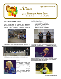 The View from Vantage Point East November 2014