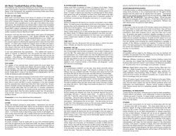 Air Raid Football Rules of the Game