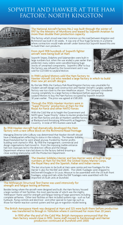 sopwith and hawker at the ham factory, north