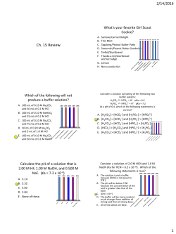 Ch. 15 Review