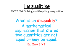 Inequalities-2