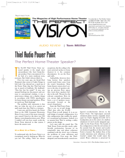 Thiel Audio Power Point