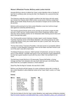 Women`s Wheelchair Preview[1] - Virgin Money London Marathon