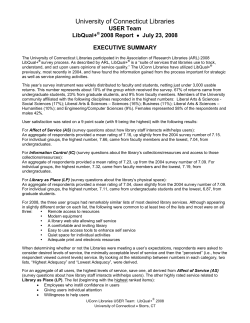 Executive Summary - UConn Library